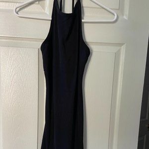 Black spaghetti straps dress